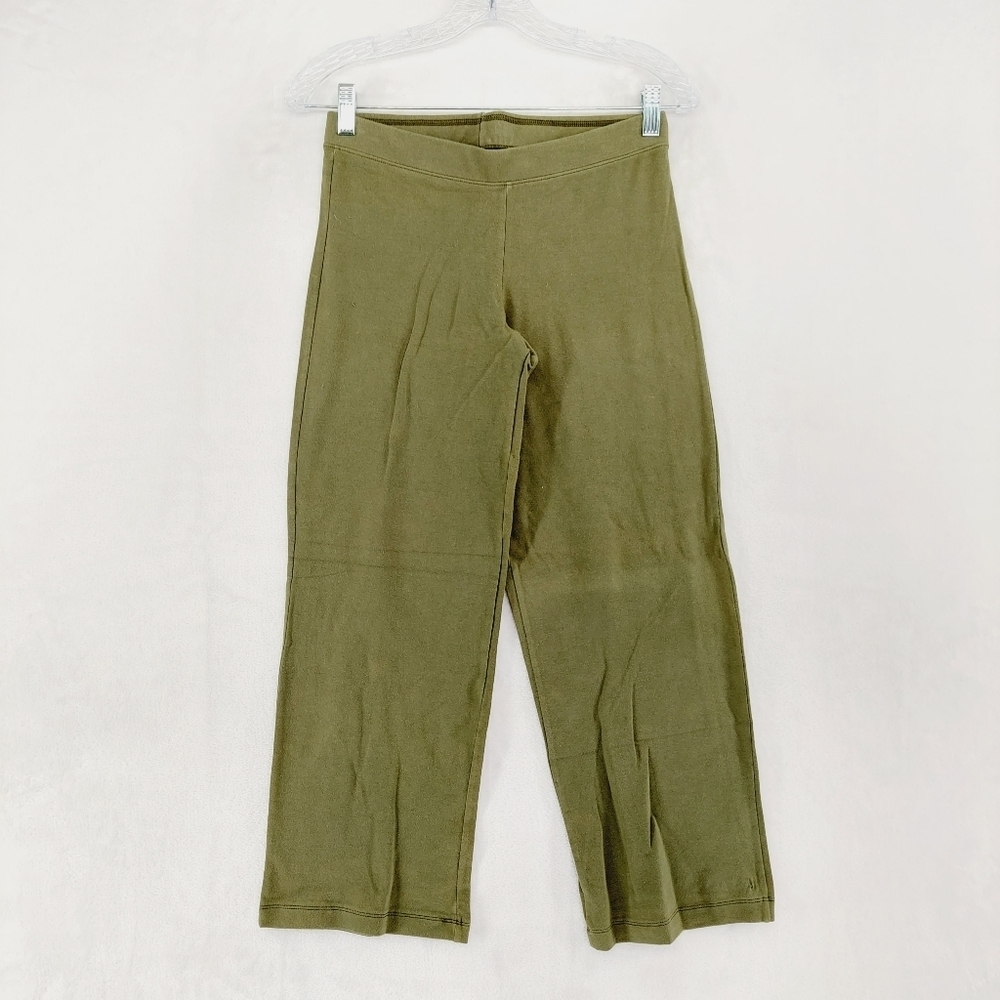 Athleta Olive Green Crop Wide Leg Athleisure Running Yoga Leggings P6621